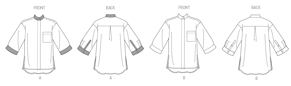 Patron Butterick n°7041 – Chemise ample