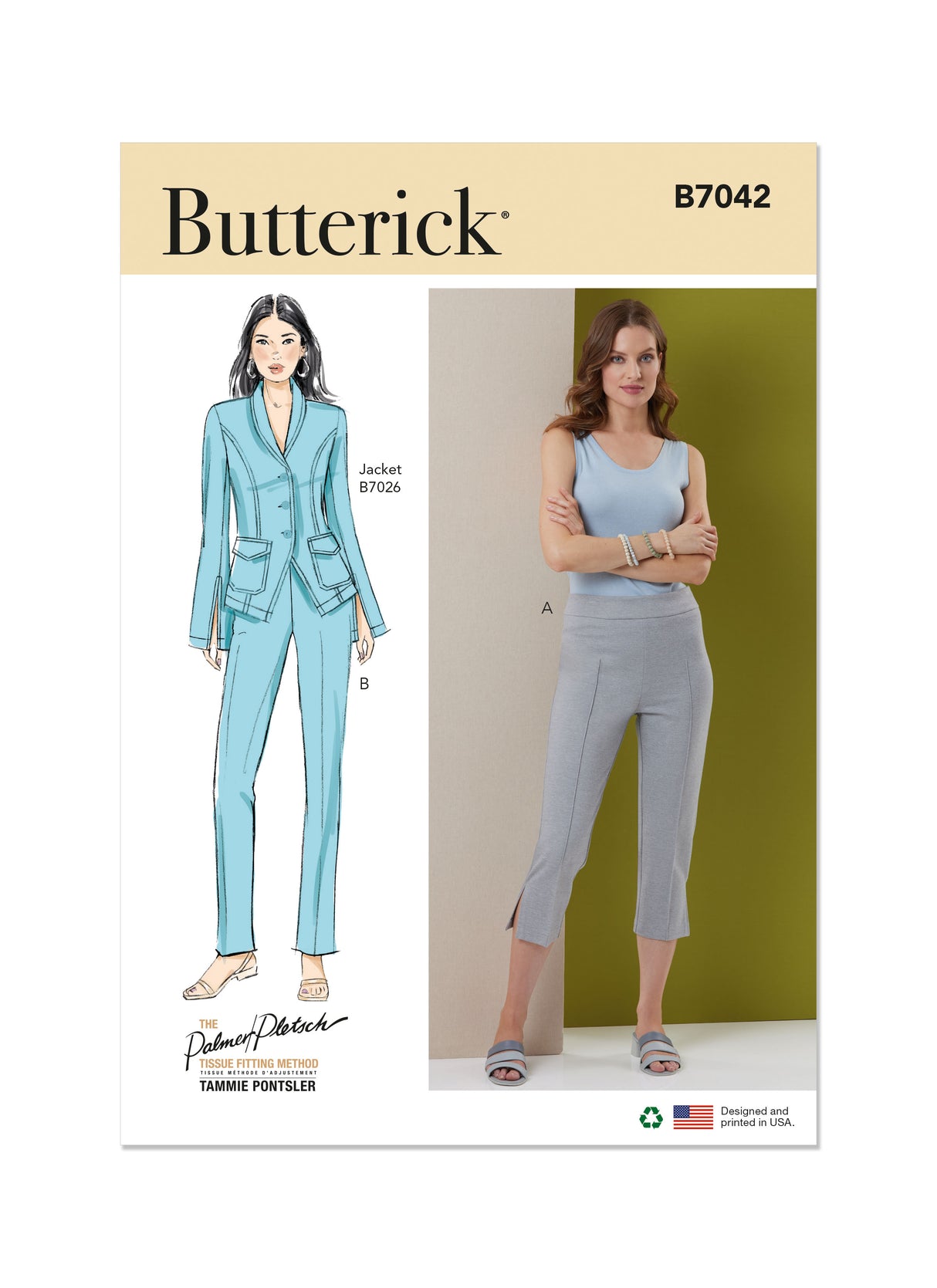 Patron Butterick n°7042 – Pantalon ajusté