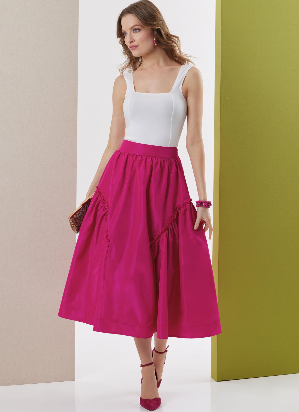 Patron Butterick n°7044 – Jupe évasée deux longueurs