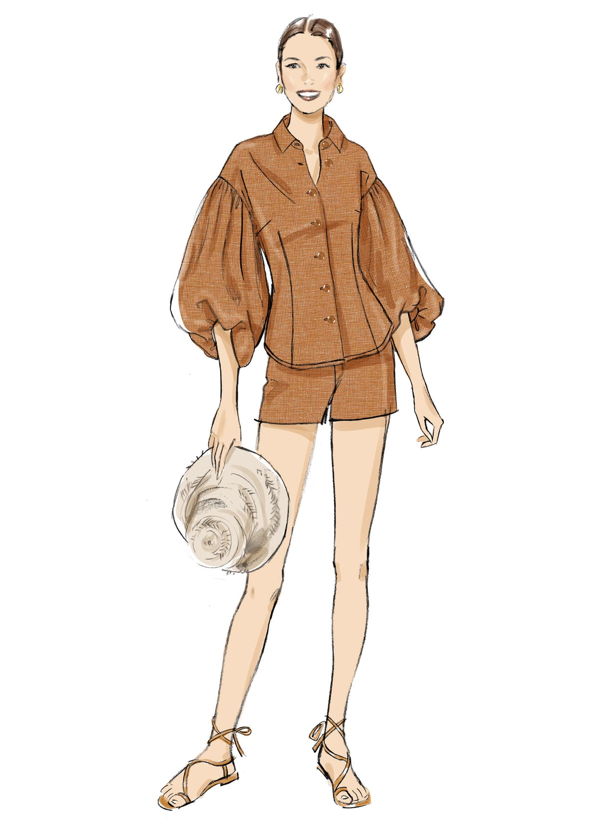 Patron Butterick n°7045 – Ensemble top & bas