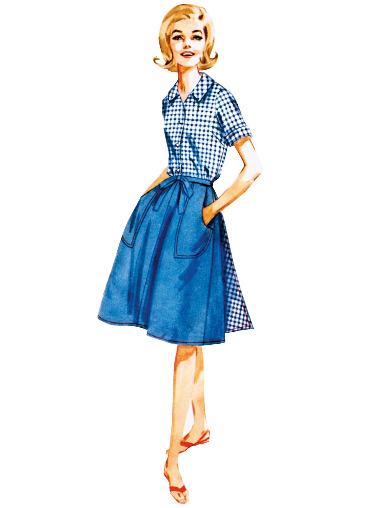 Patron Butterick n°7053 – Jumper, jupe, blouse et short