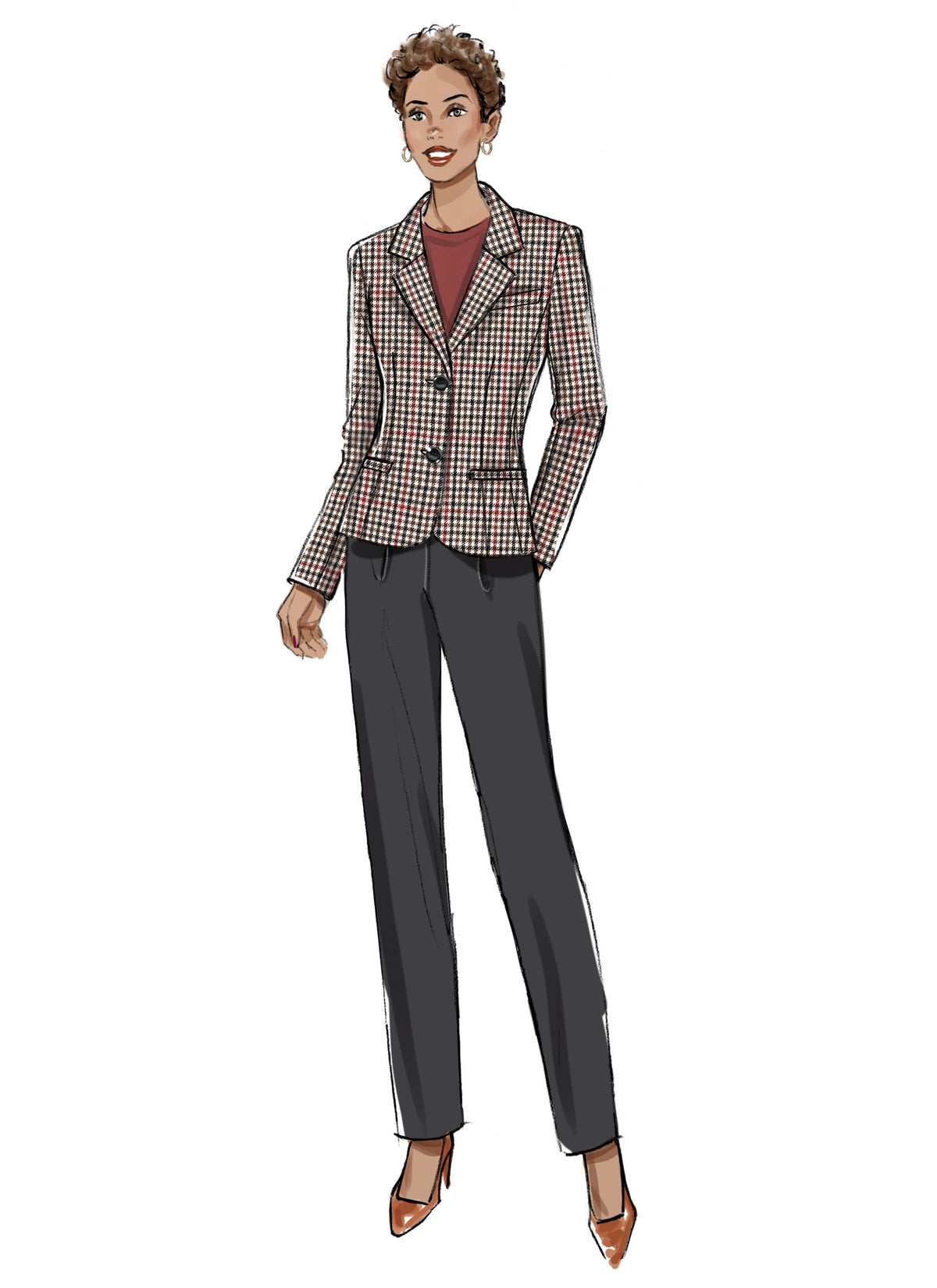 Patron Butterick n°7060 – Veste, jupe et pantalon coordonnés
