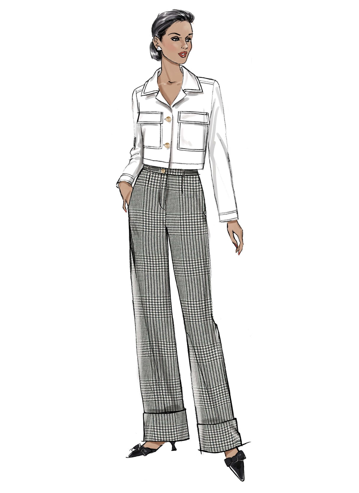 Patron Butterick n°7061 – Veste, jupe et pantalon coordonnés