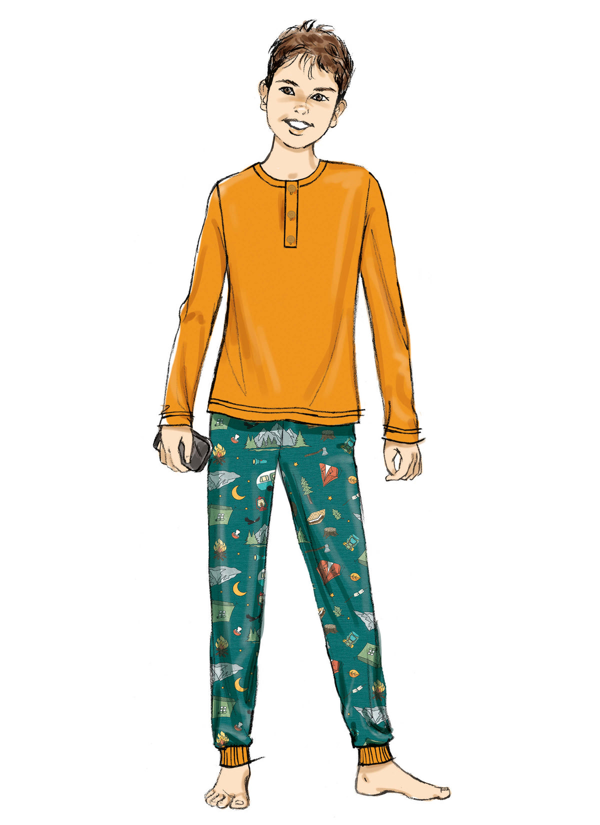 Patron Butterick n°7065 – Pyjamas assortis pour toute la famille