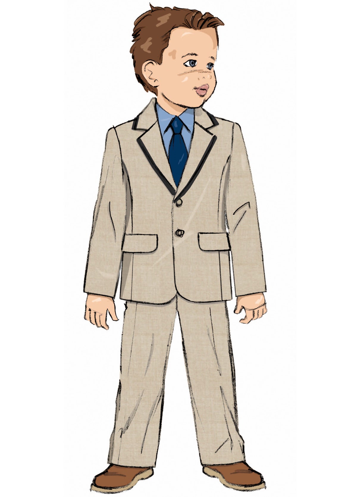 Patron Butterick n°7087 – Blazer et pantalon pour garçon