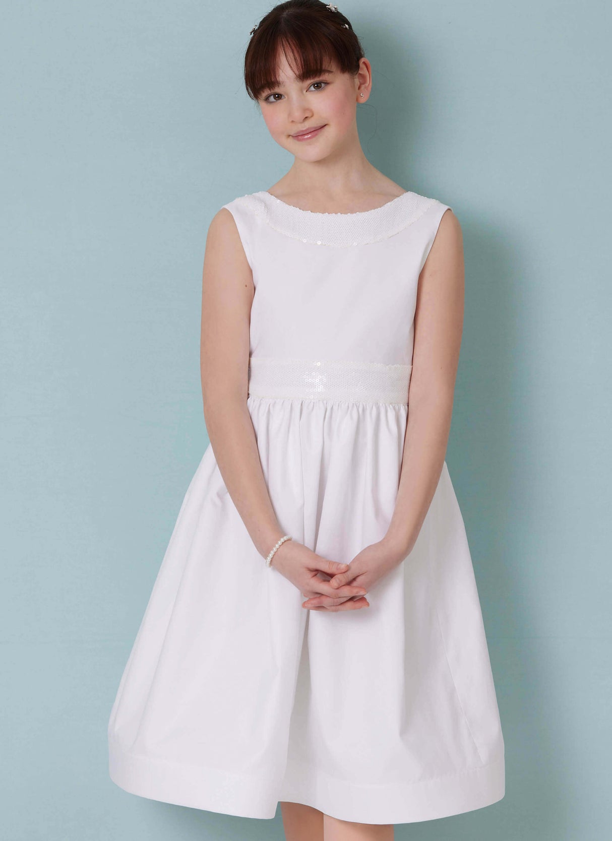 Patron Butterick n°7089 – Robe de cérémonie pour fille