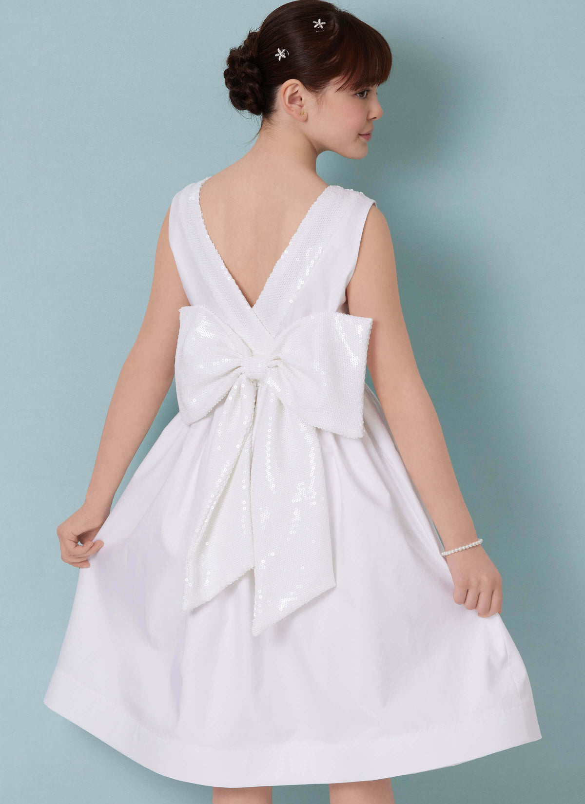 Patron Butterick n°7089 – Robe de cérémonie pour fille