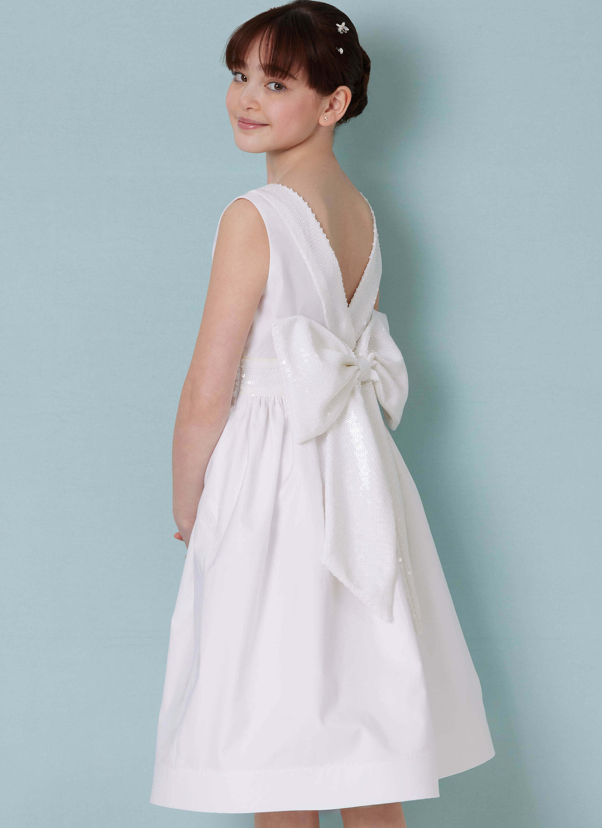 Patron Butterick n°7089 – Robe de cérémonie pour fille