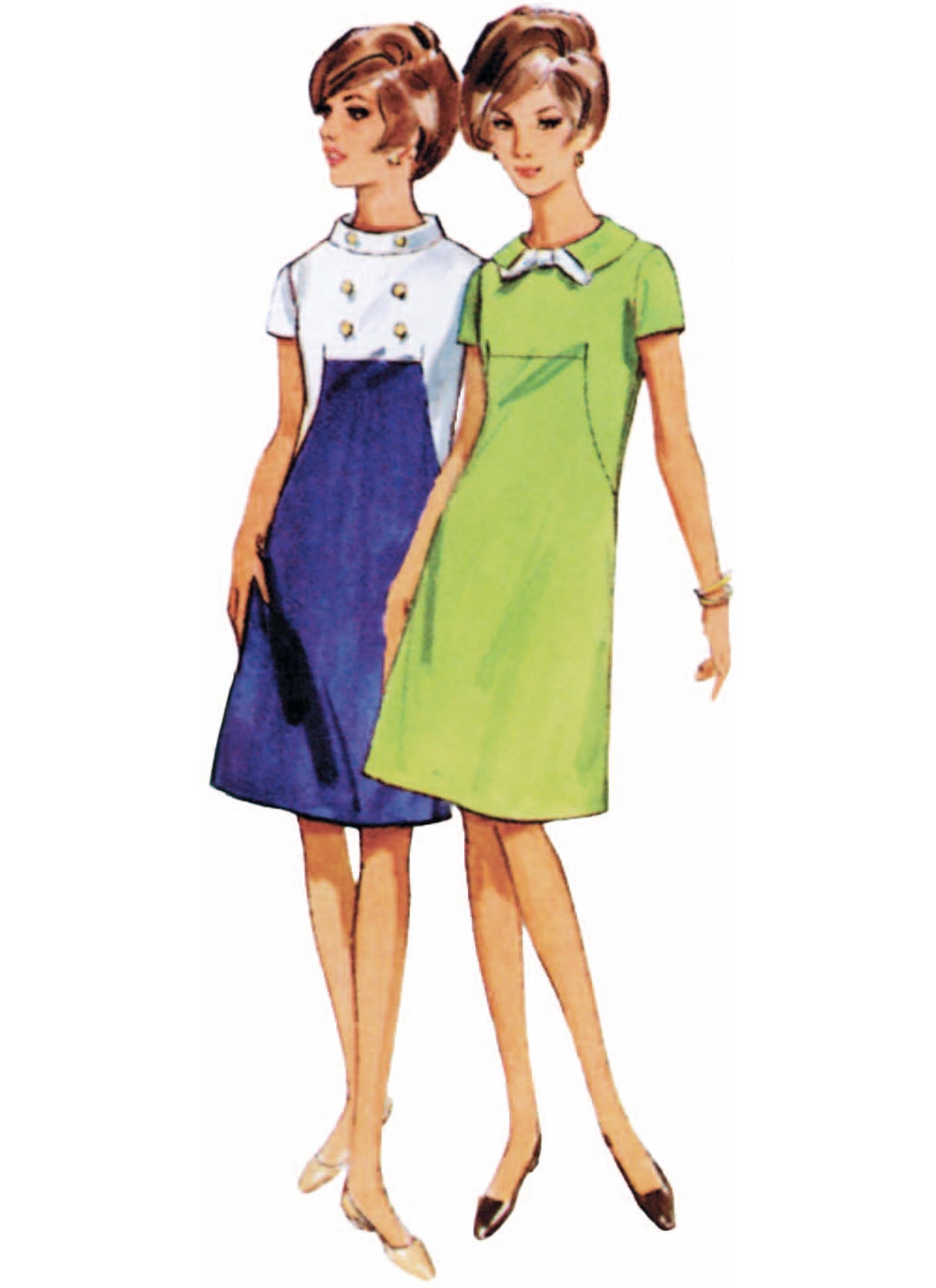 Patron Butterick n°7091 – Robe vintage années 1960