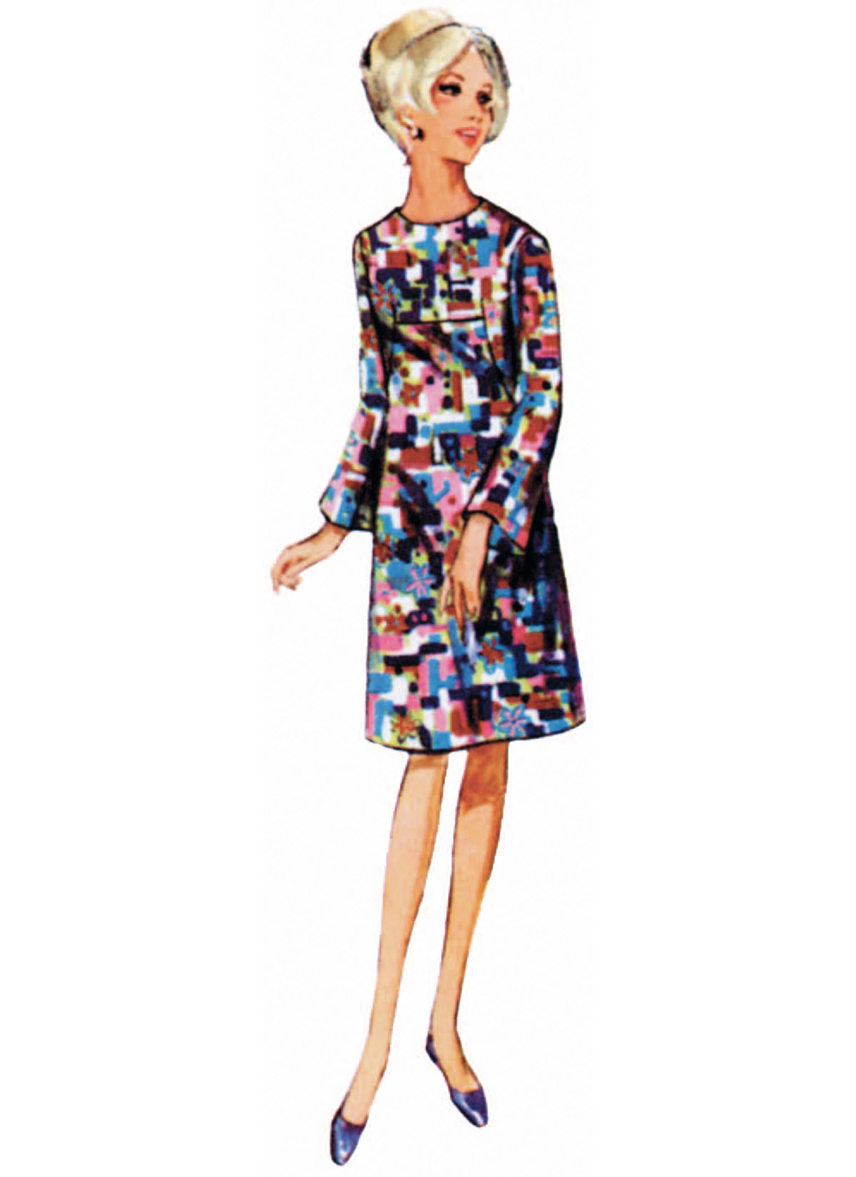 Patron Butterick n°7091 – Robe vintage années 1960