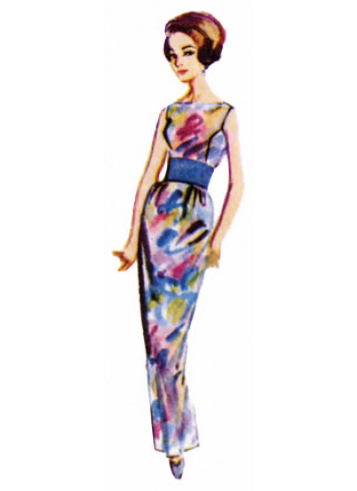 Patron Butterick n°7092 – Robes de soirée vintage années 1960