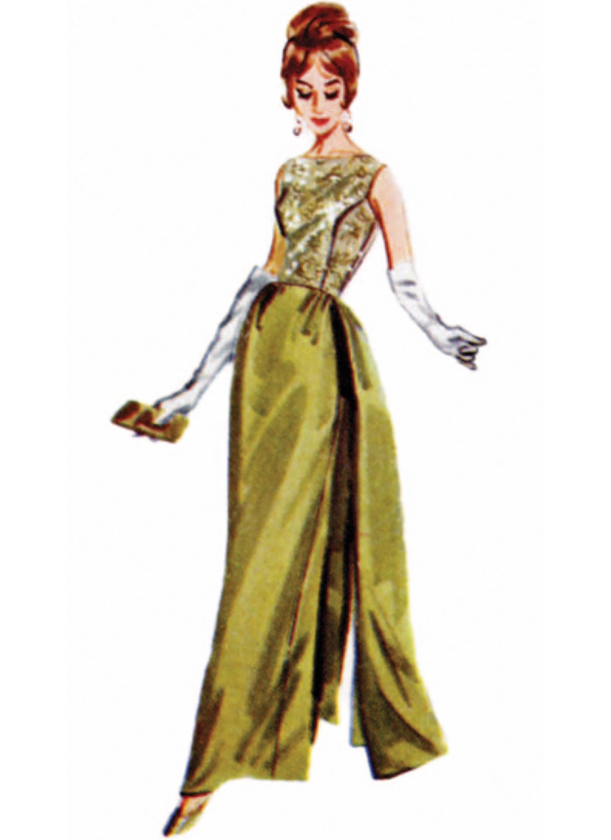 Patron Butterick n°7092 – Robes de soirée vintage années 1960