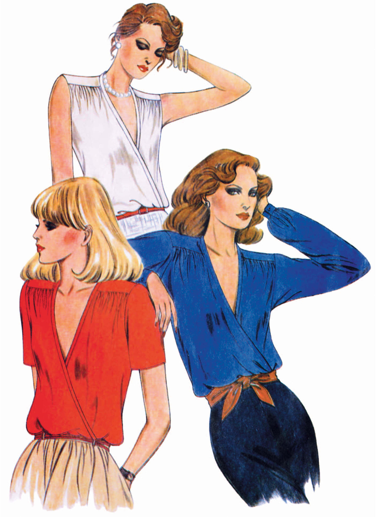 Patron Butterick n°7093 – Chemisier vintage années 1980