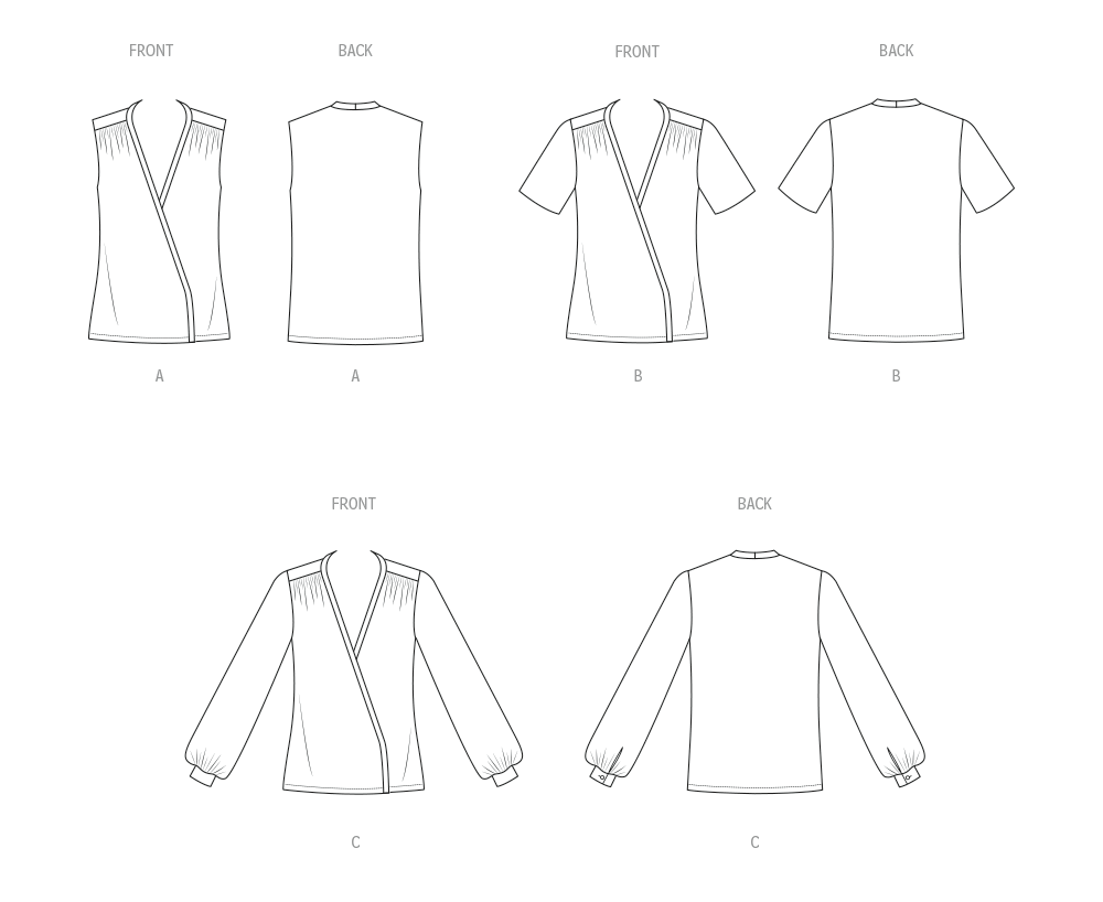 Patron Butterick n°7093 – Chemisier vintage années 1980