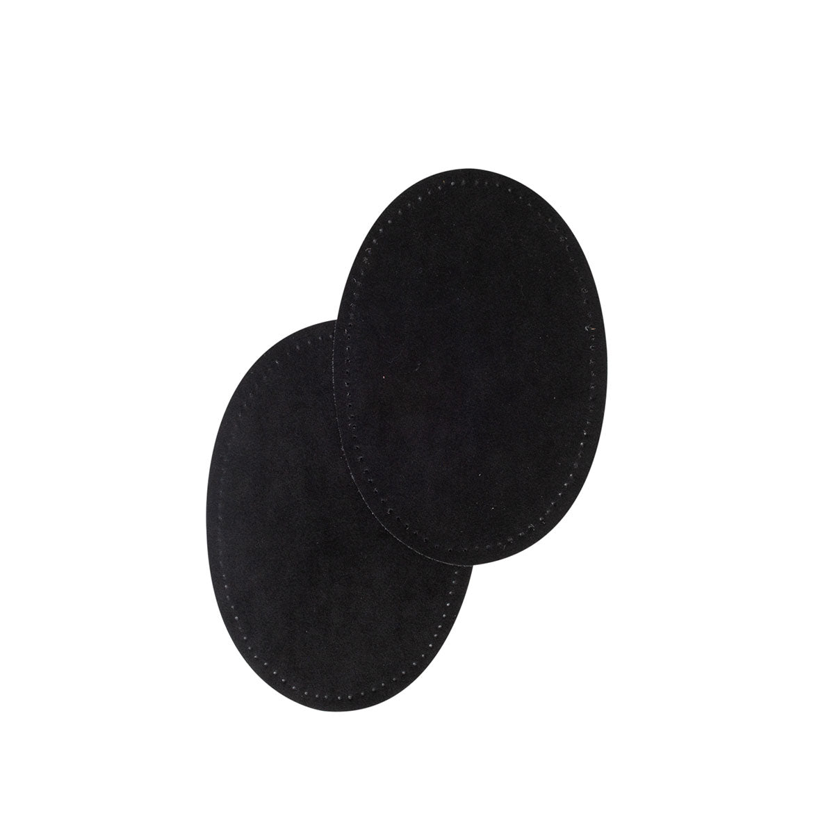 Coudières/Genouillères thermocollantes en suédine noire BOHIN – 9,5 x 14 cm