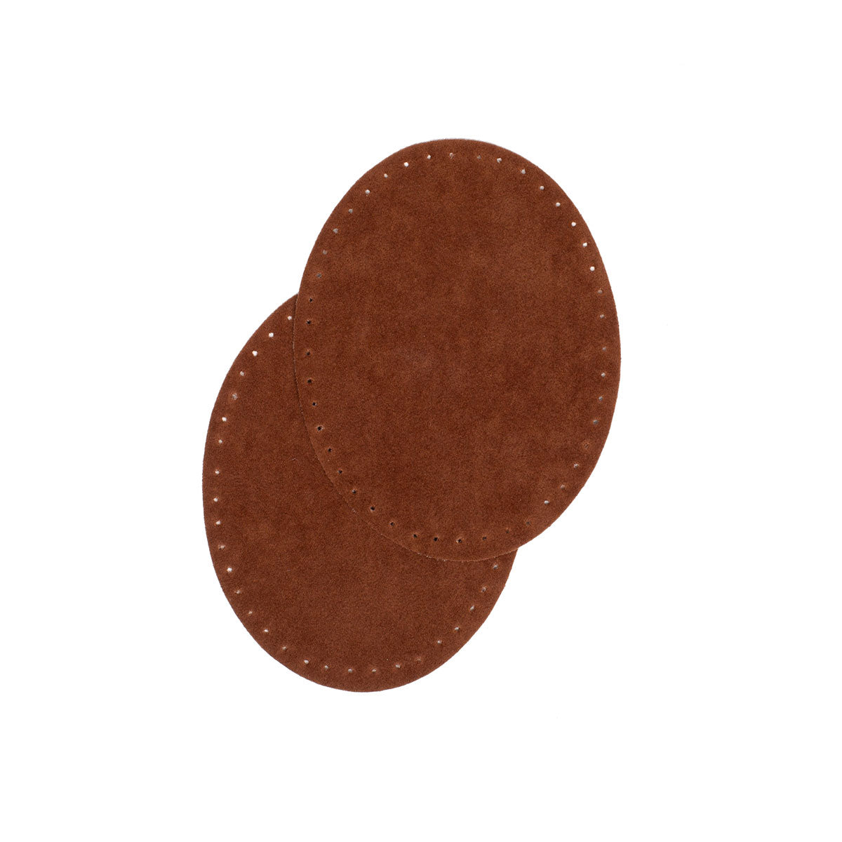 Coudières/Genouillères thermocollantes en suédine marron BOHIN – 9,5 x 14 cm