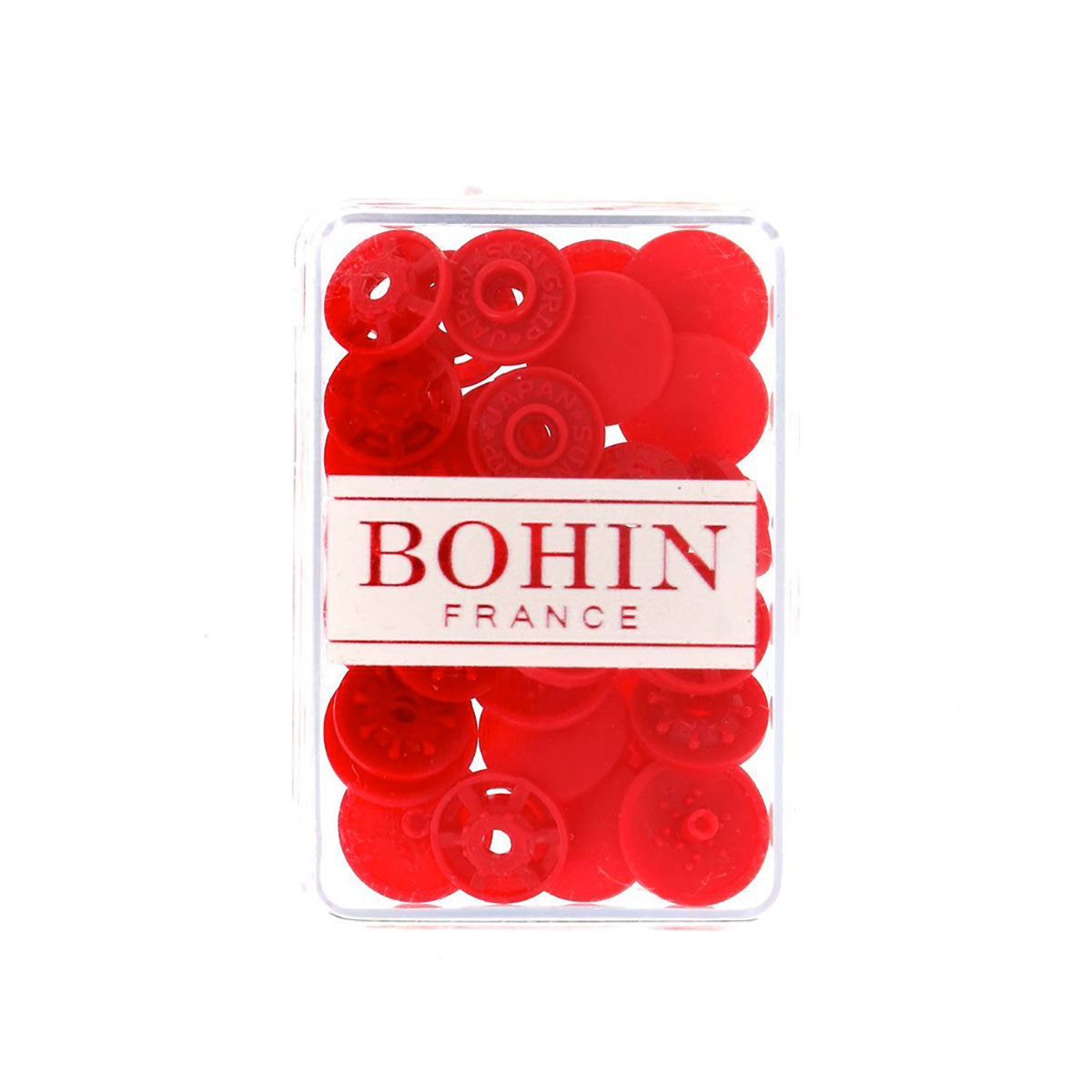 Pressions magiques 13 mm rouges BOHIN