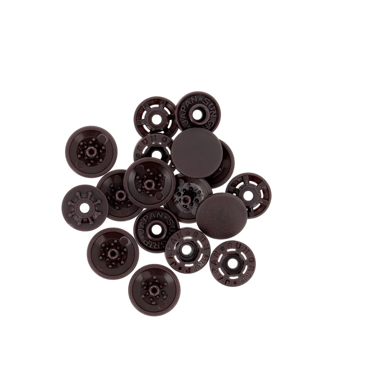 Pressions magiques BOHIN 13 mm – Marron foncé