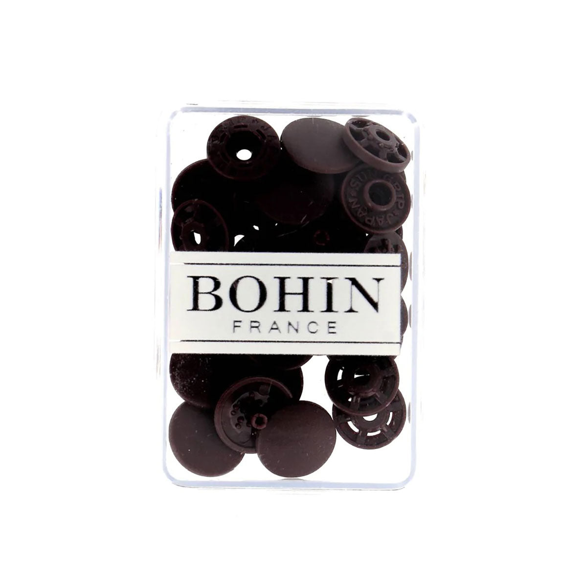 Pressions magiques BOHIN 13 mm – Marron foncé