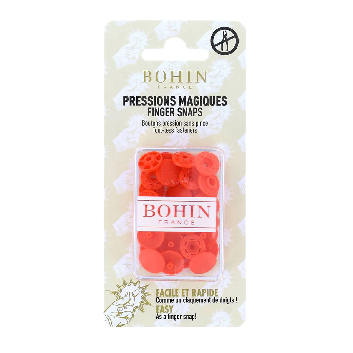 Pressions magiques BOHIN 13 mm – Orange