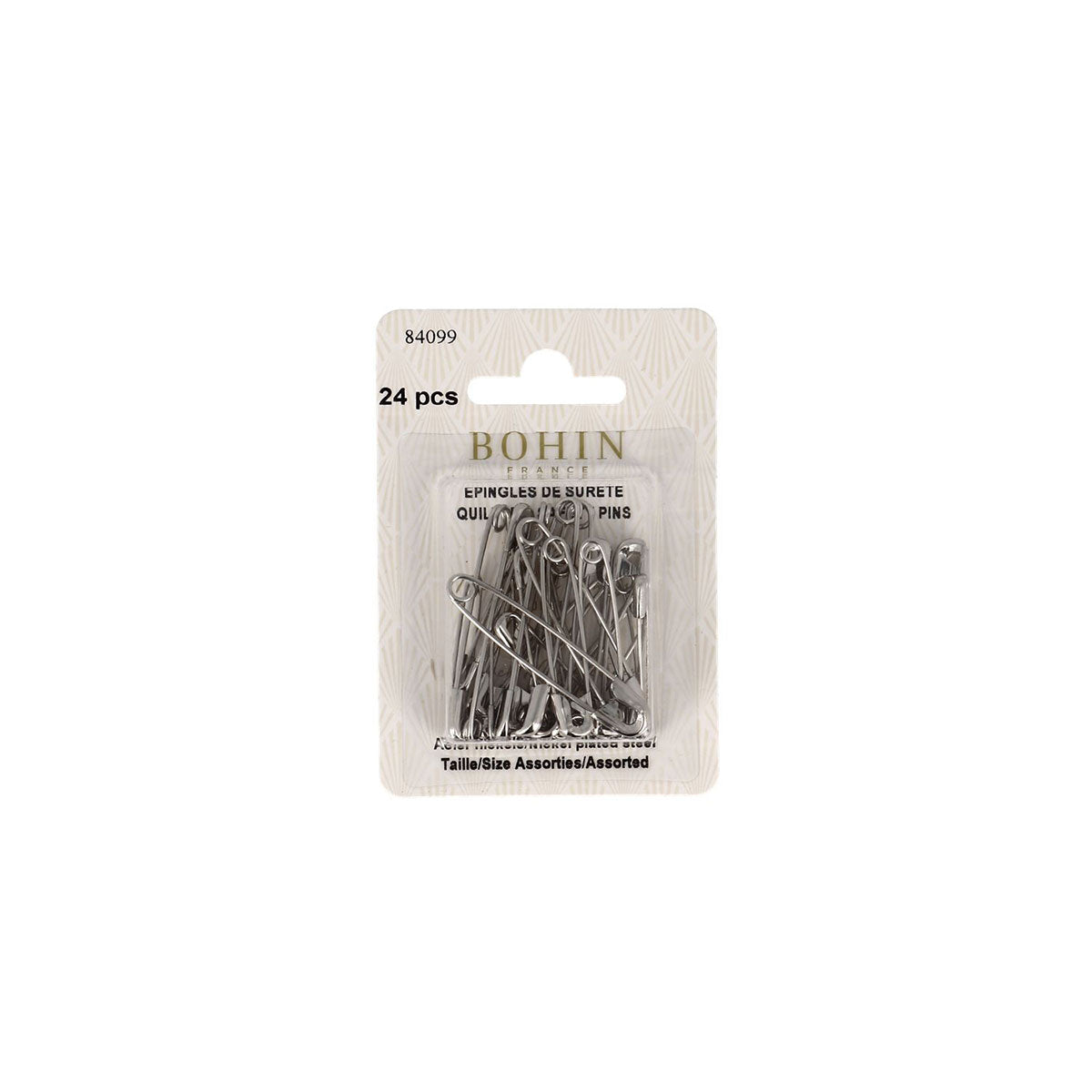 Assortiment d'épingles de sûreté à ressort "Nina" BOHIN