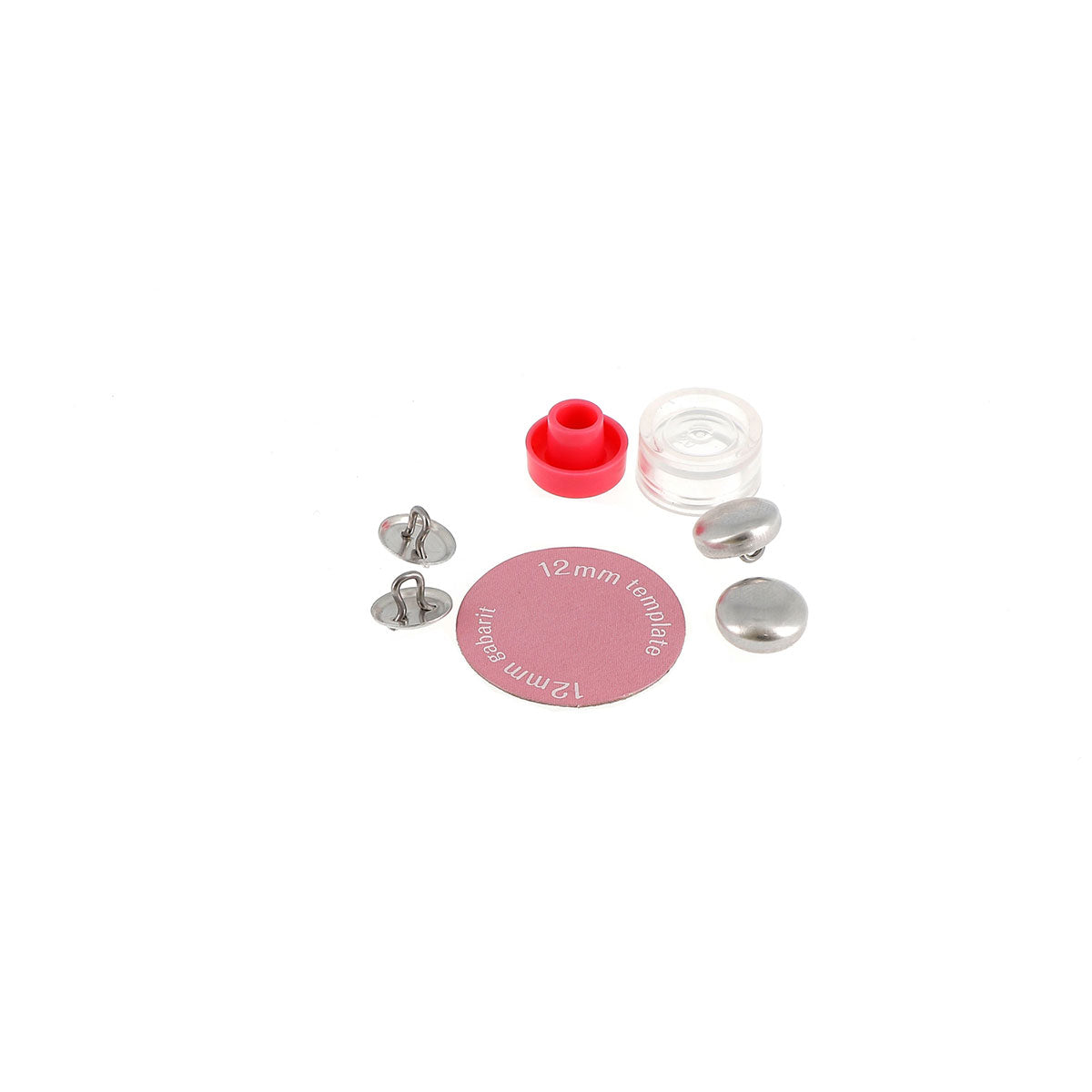 Boutons à recouvrir en métal à coudre BOHIN – 12 mm
