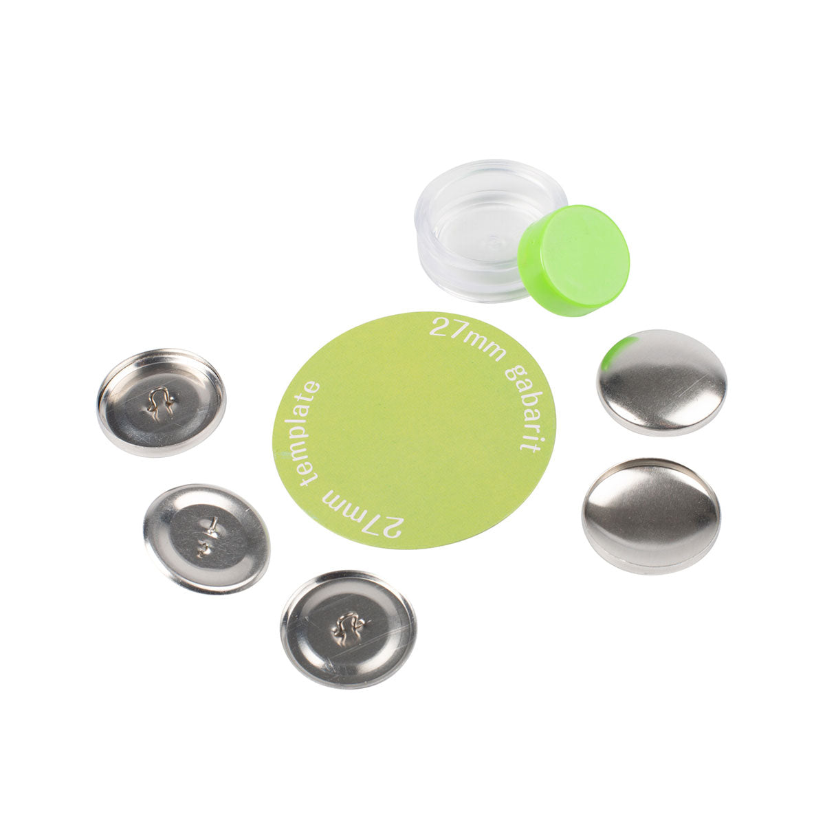 Boutons à recouvrir en métal à coudre BOHIN – 27 mm