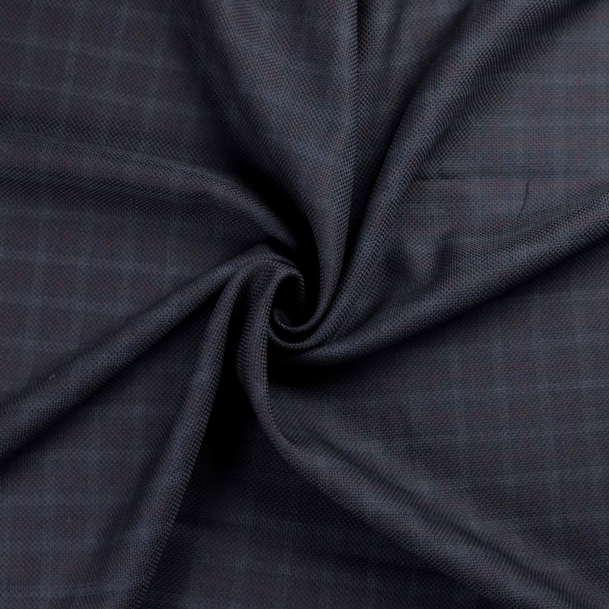 Tissu tailleur piqué 100% laine – Carreaux bordeaux fond marine