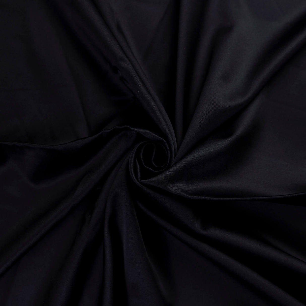 Satin de coton & élasthanne noir