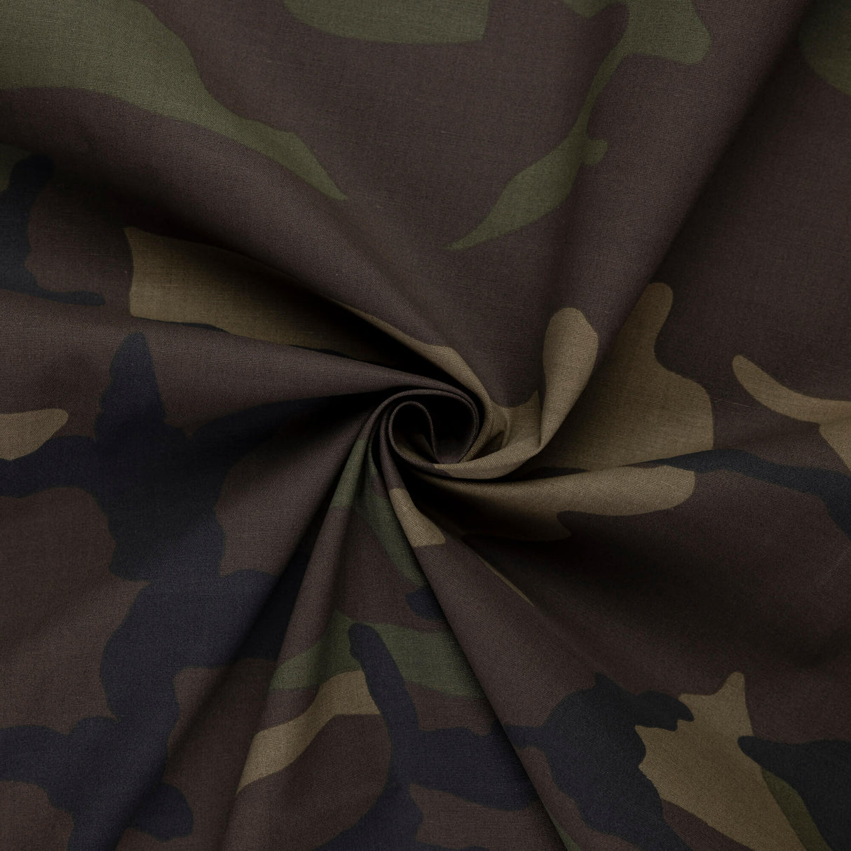 Popeline coton & élasthanne – Camouflage