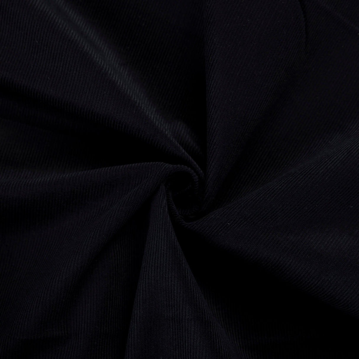 Velours milleraies 100% coton - Noir
