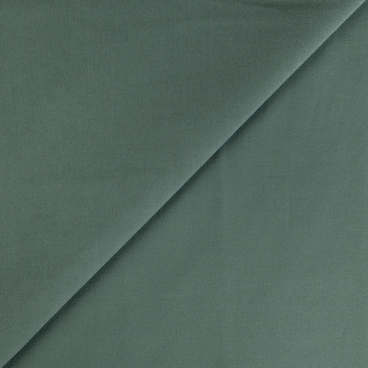Gabardine emerisée coton & élasthanne - Vert olive