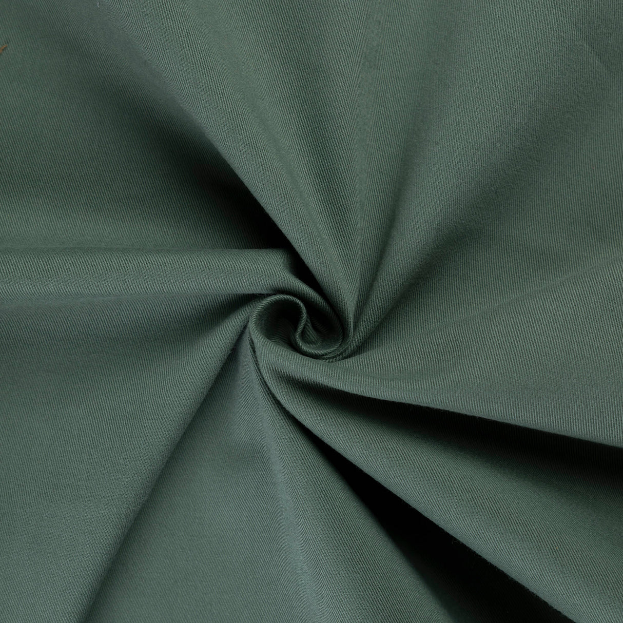 Gabardine emerisée coton & élasthanne - Vert olive