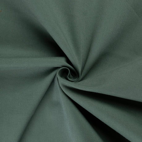 Gabardine emerisée coton & élasthanne - Vert olive
