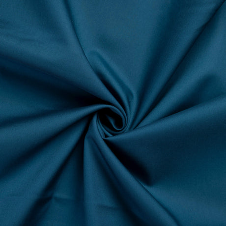 Gabardine coton & élasthanne - Bleu canard