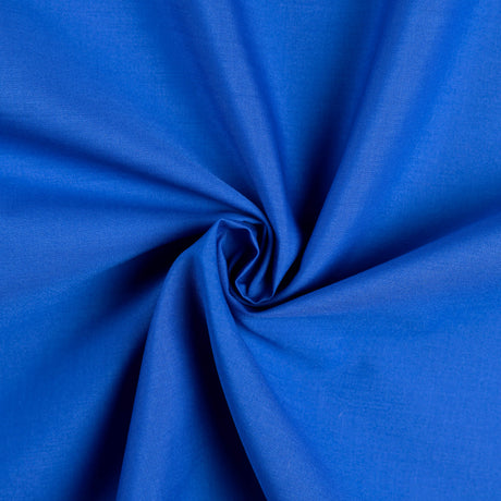 Popeline de coton - Bleu roi