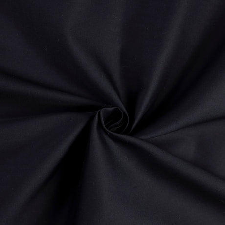 Percale 100% coton - Noir