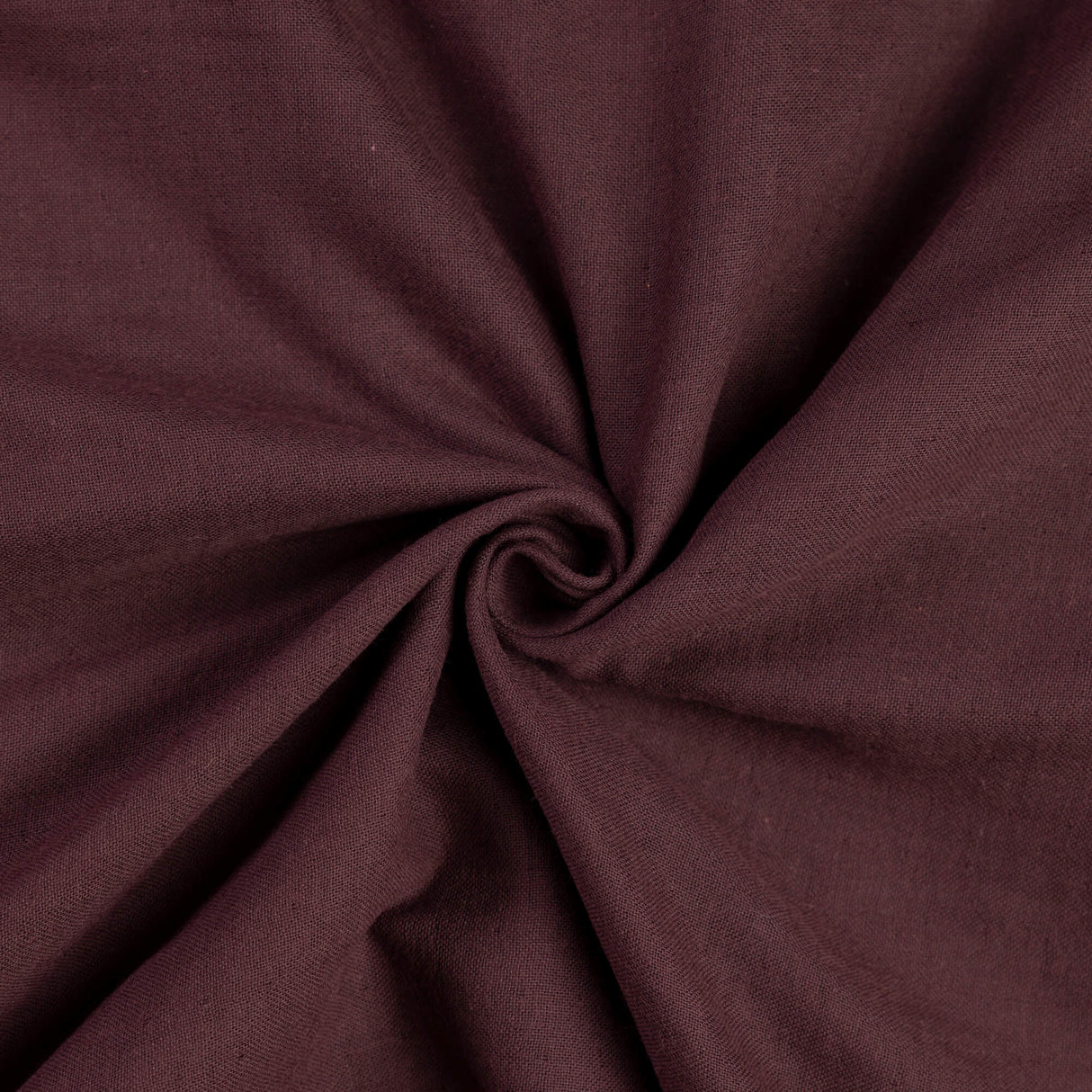 Double gaze 100% coton - Aubergine