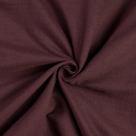 Double gaze 100% coton - Aubergine