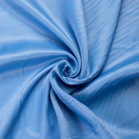 Satin 100% viscose - Bleu tendre