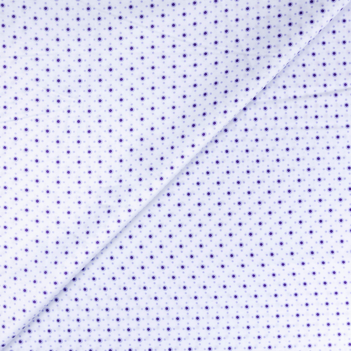 Twill 100% viscose – Pois violets