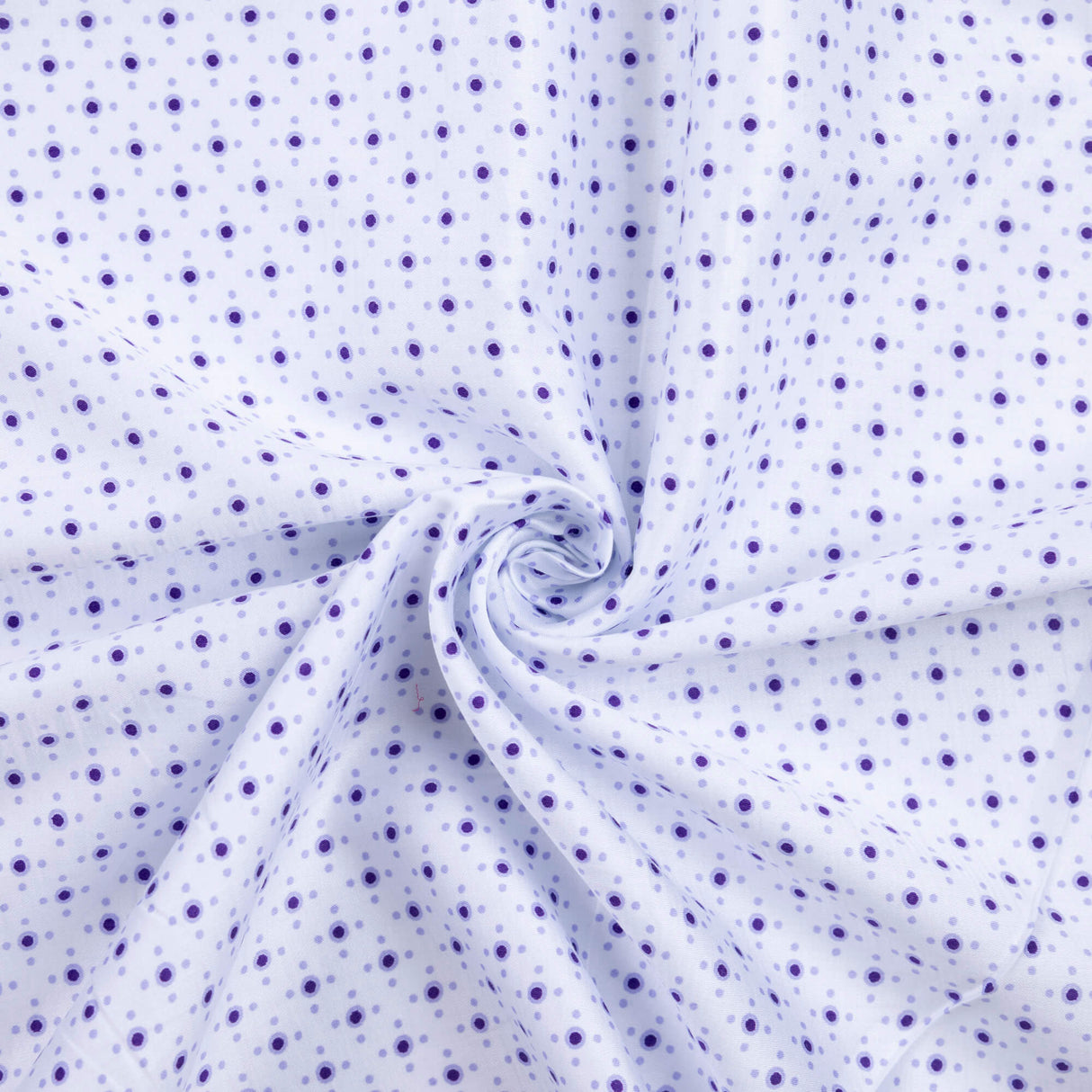 Twill 100% viscose – Pois violets
