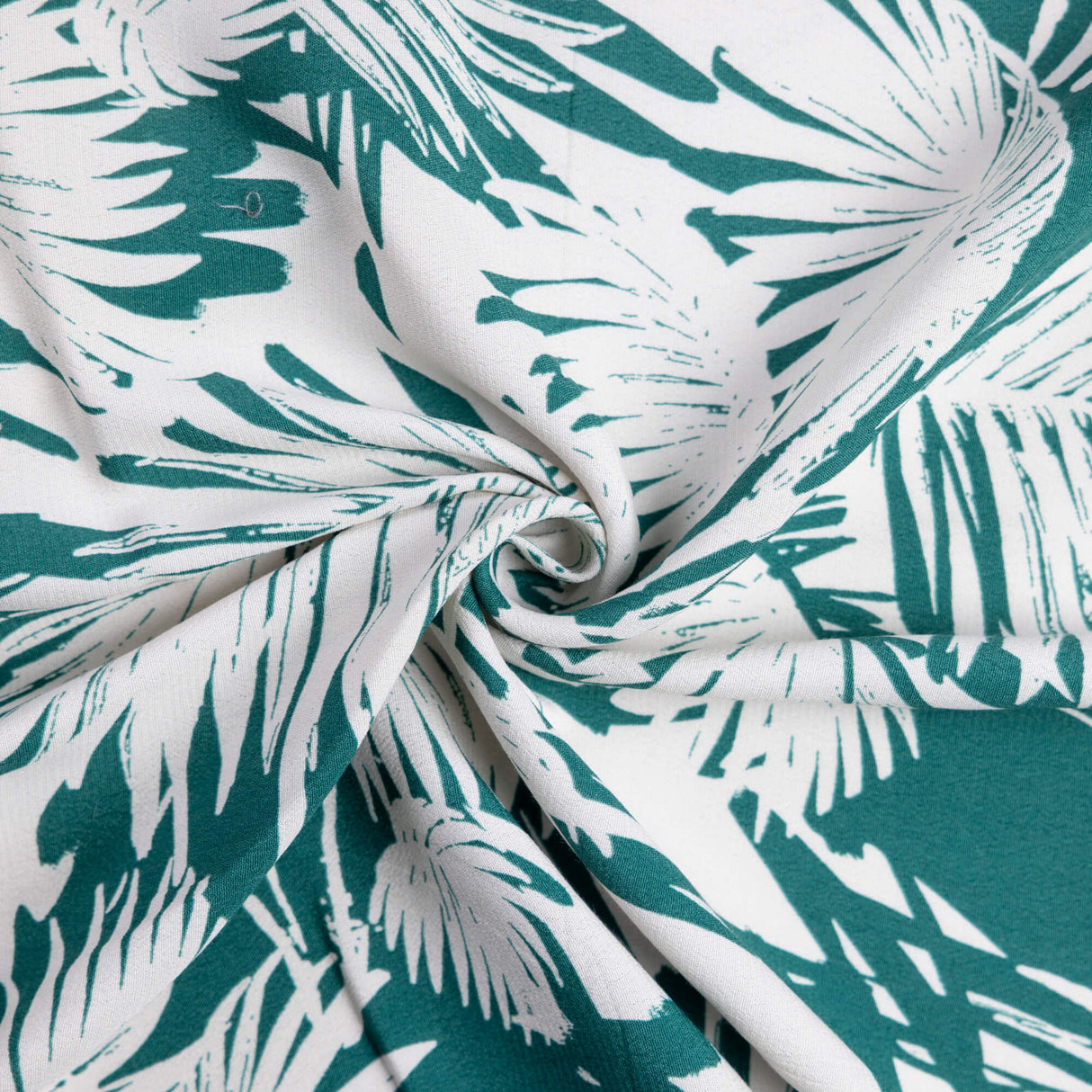 Crêpe 100% viscose - Feuillage vert