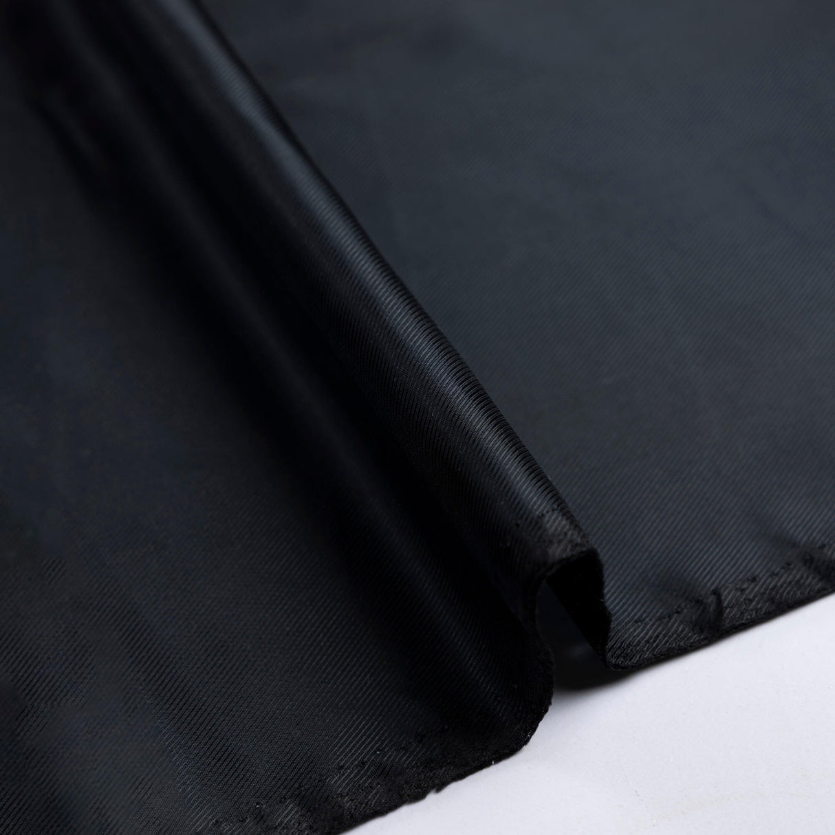 Doublure twill acétate & viscose - Noir