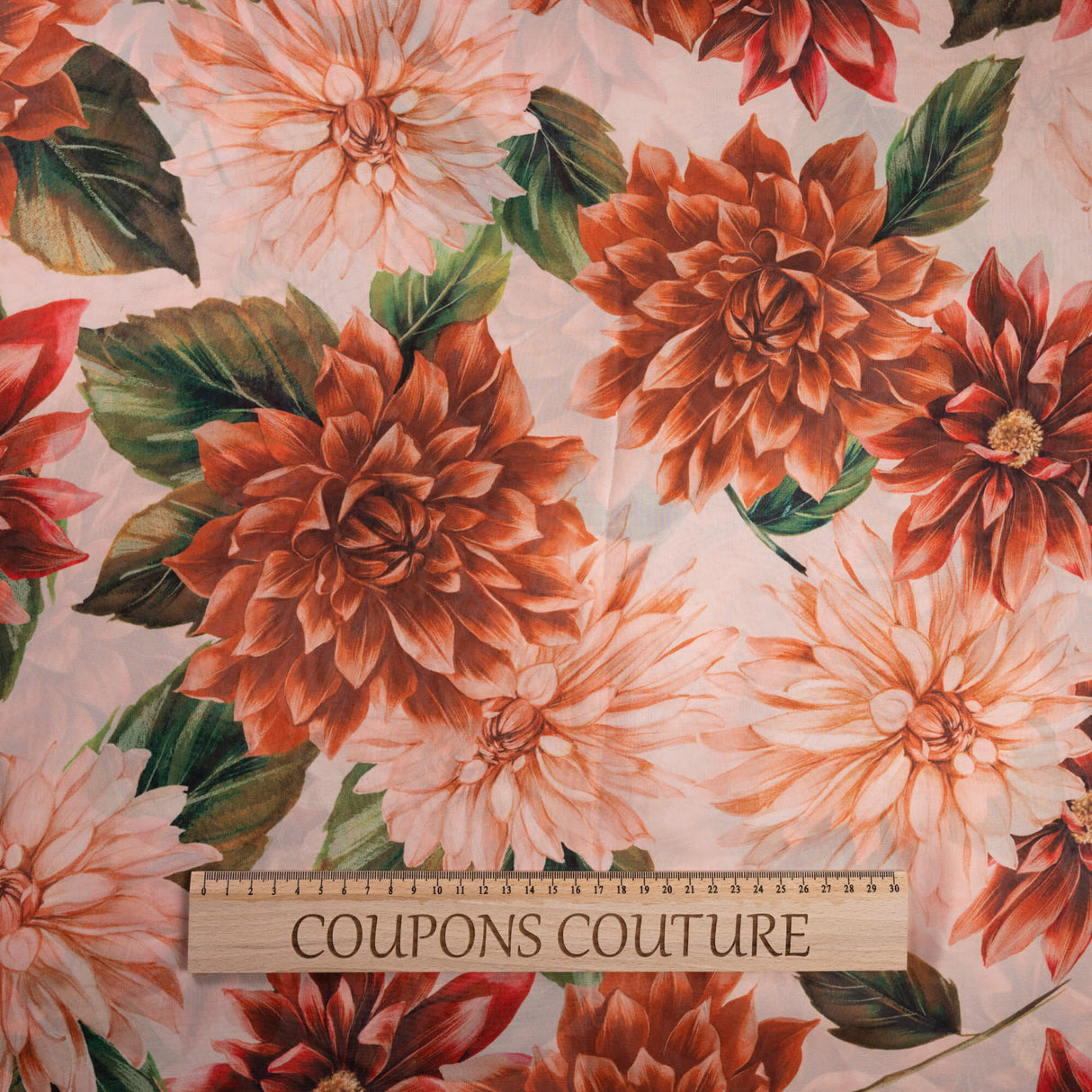 Satin léger – Fleurs d’automne