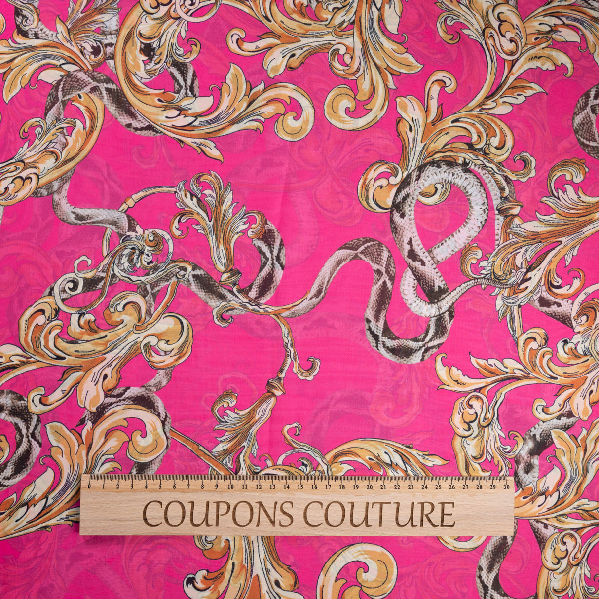 Satin léger – Arabesque fuchsia