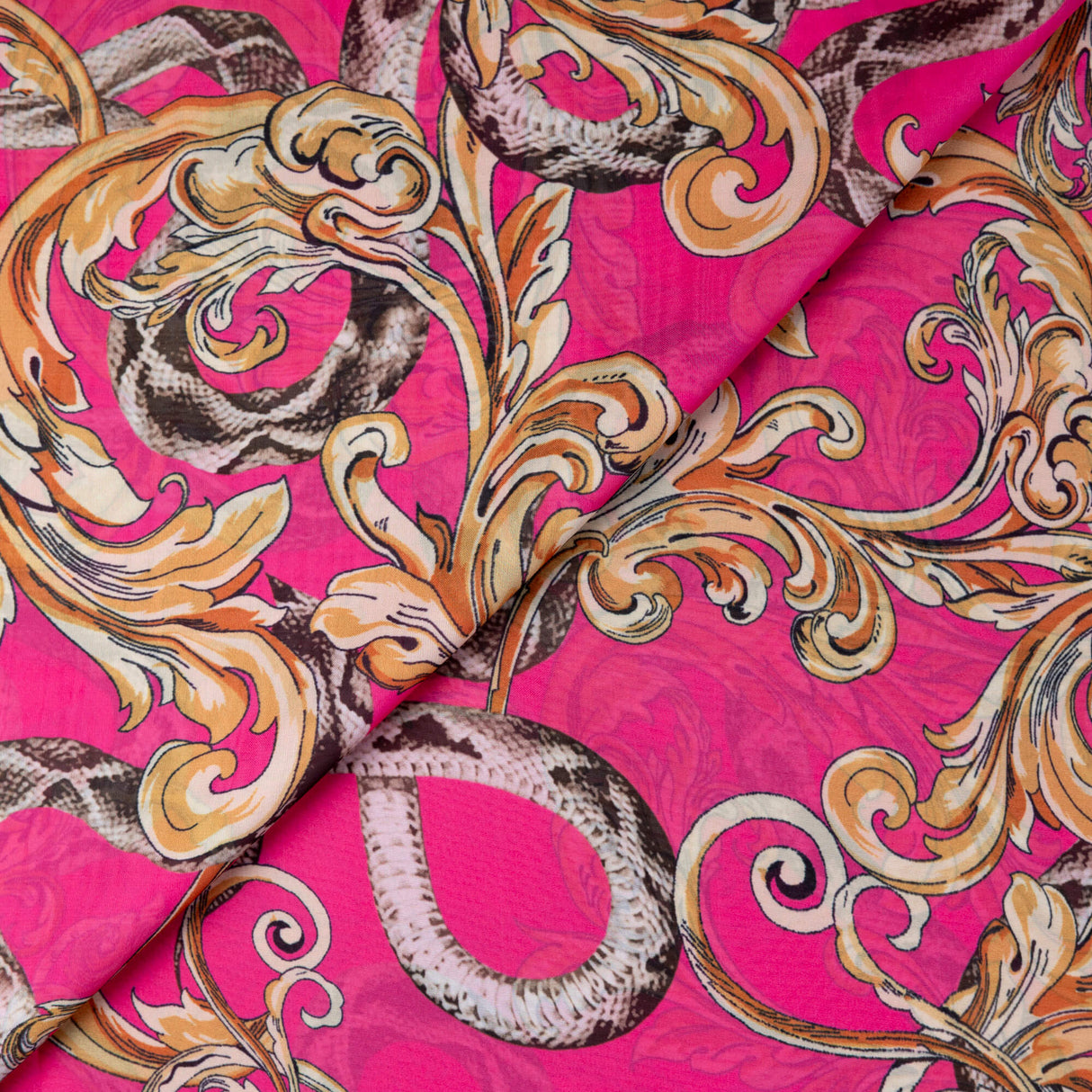 Satin léger – Arabesque fuchsia