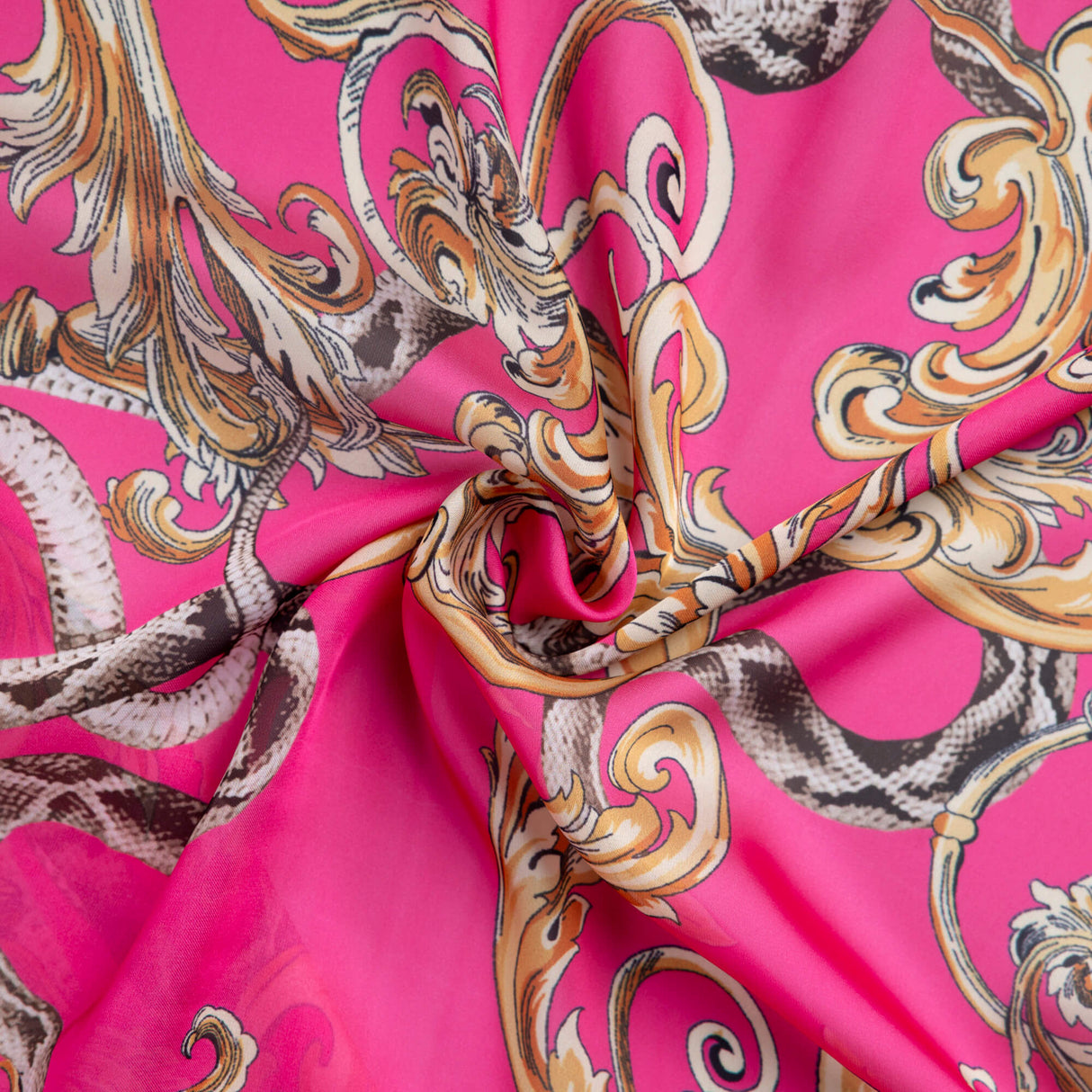 Satin léger – Arabesque fuchsia