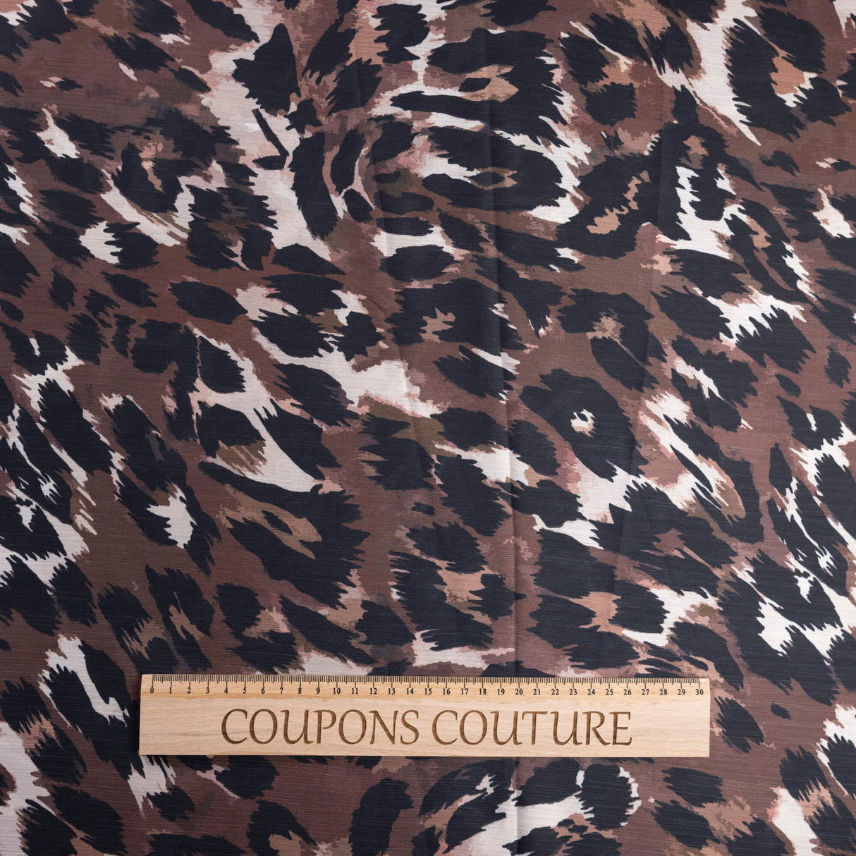 Satin crinkle – Léopard