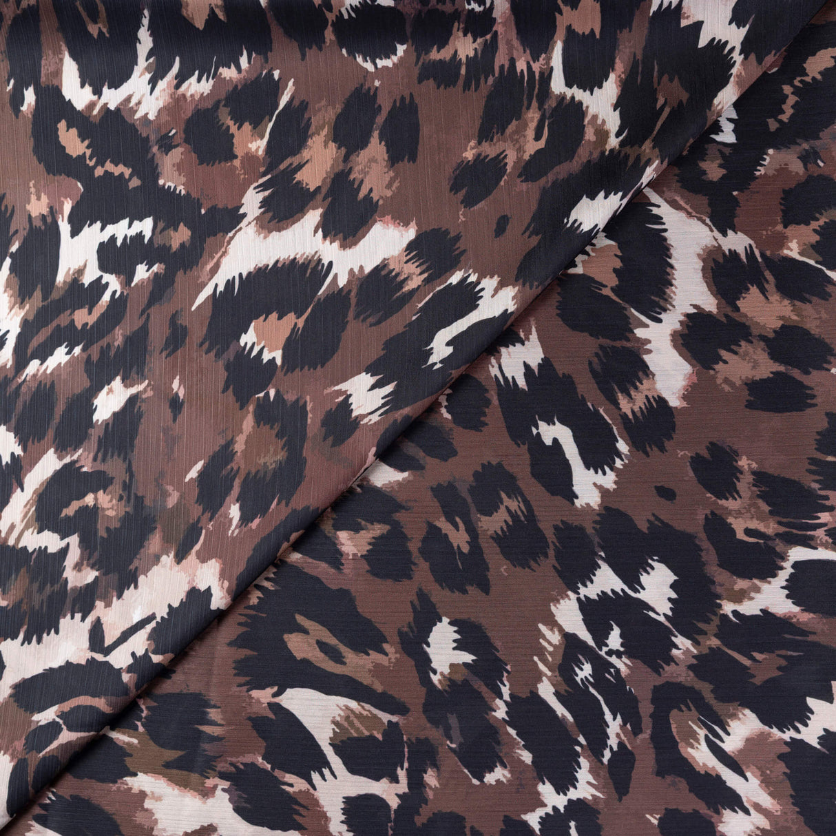 Satin crinkle – Léopard